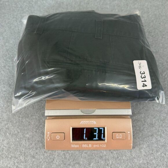 Hiltl Black Trousers Pants Marked Size 36 Romania 30" Inseam Chino Straight Mens - Picture 11 of 12